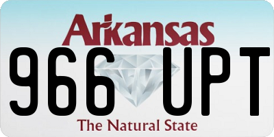AR license plate 966UPT