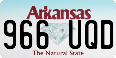 AR license plate 966UQD