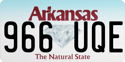 AR license plate 966UQE