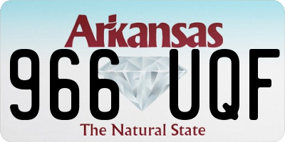 AR license plate 966UQF