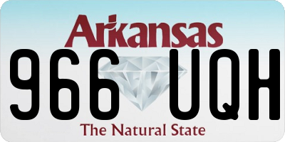 AR license plate 966UQH