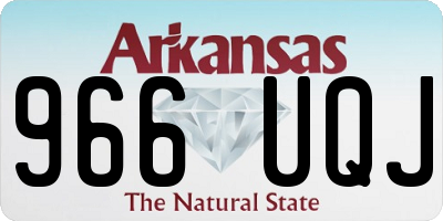 AR license plate 966UQJ
