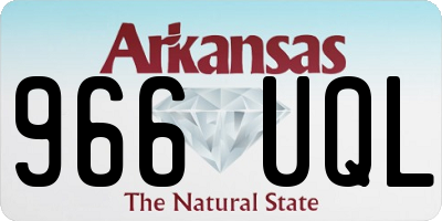 AR license plate 966UQL