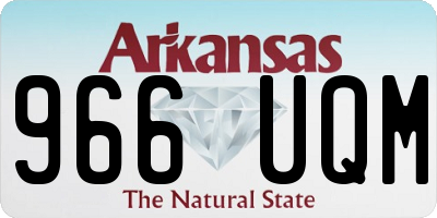 AR license plate 966UQM