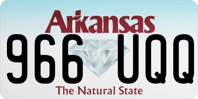 AR license plate 966UQQ