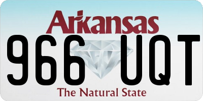 AR license plate 966UQT