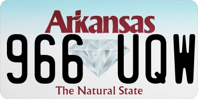 AR license plate 966UQW