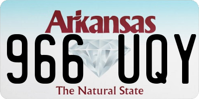 AR license plate 966UQY