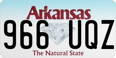 AR license plate 966UQZ