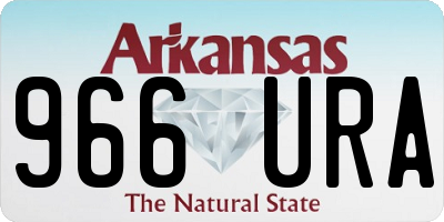 AR license plate 966URA
