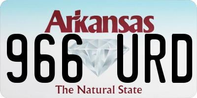 AR license plate 966URD