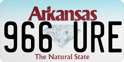 AR license plate 966URE