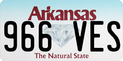 AR license plate 966VES
