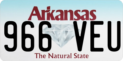 AR license plate 966VEU