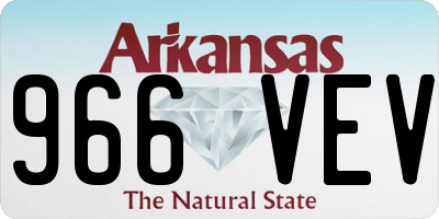 AR license plate 966VEV