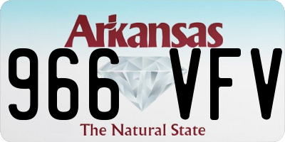 AR license plate 966VFV
