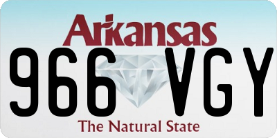 AR license plate 966VGY