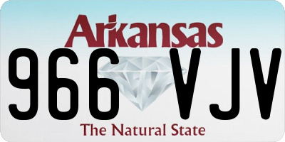 AR license plate 966VJV