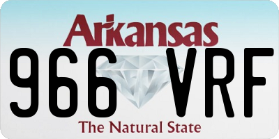 AR license plate 966VRF