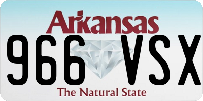 AR license plate 966VSX