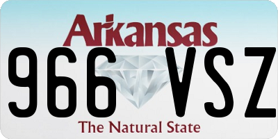 AR license plate 966VSZ