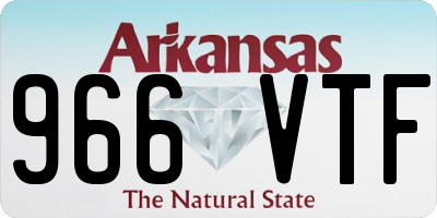 AR license plate 966VTF