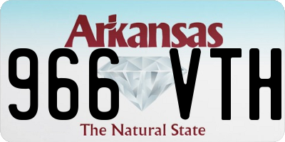 AR license plate 966VTH