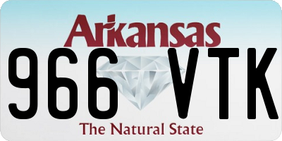 AR license plate 966VTK