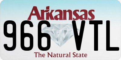 AR license plate 966VTL