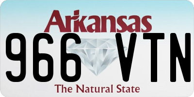 AR license plate 966VTN
