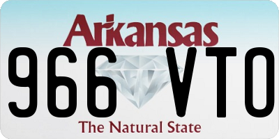 AR license plate 966VTO