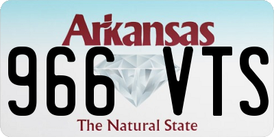 AR license plate 966VTS