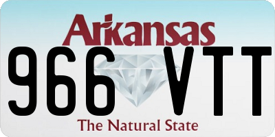 AR license plate 966VTT