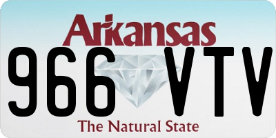 AR license plate 966VTV