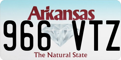 AR license plate 966VTZ