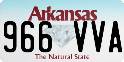 AR license plate 966VVA