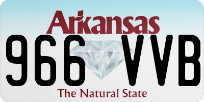 AR license plate 966VVB