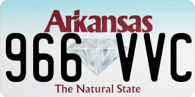 AR license plate 966VVC