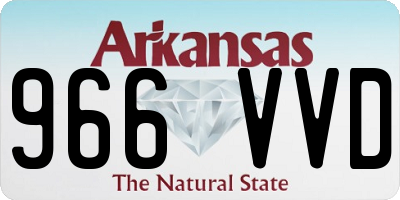 AR license plate 966VVD