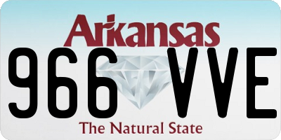 AR license plate 966VVE