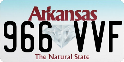 AR license plate 966VVF