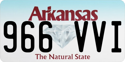 AR license plate 966VVI