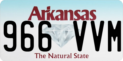 AR license plate 966VVM