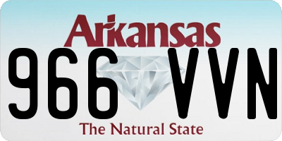 AR license plate 966VVN