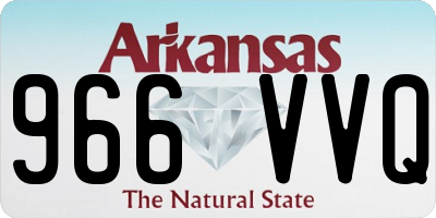 AR license plate 966VVQ