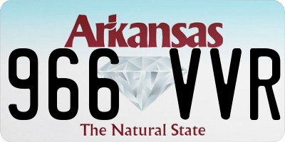 AR license plate 966VVR