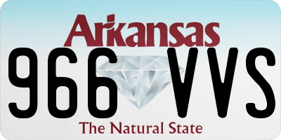 AR license plate 966VVS