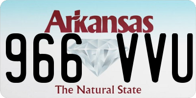 AR license plate 966VVU