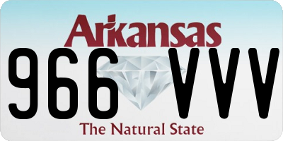 AR license plate 966VVV