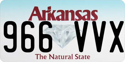 AR license plate 966VVX